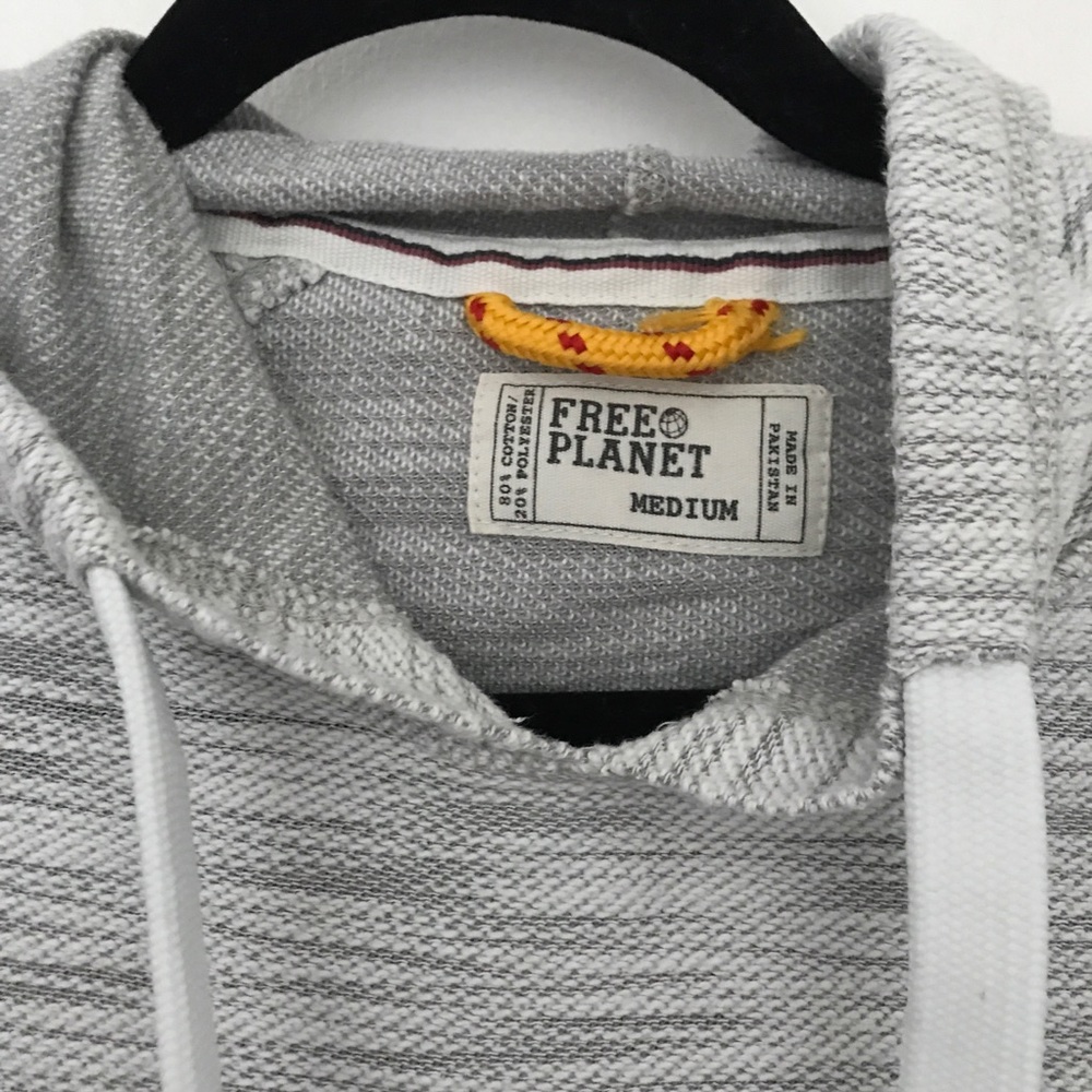 Free Planet Grey Heather Hoodie - Picture 2 of 4